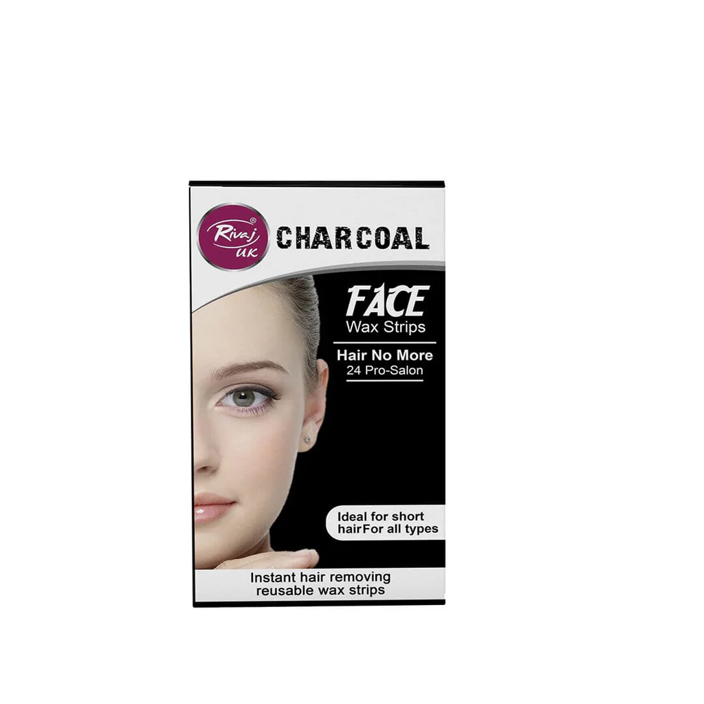 Rivaj Wax Strips 24P Face Charcoal