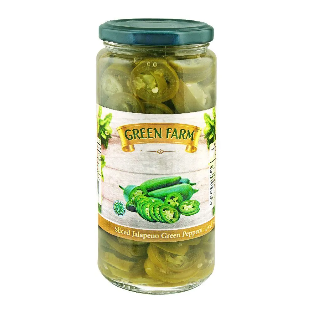 Green Farm Jalapeno Green Pepper Sliced 470G