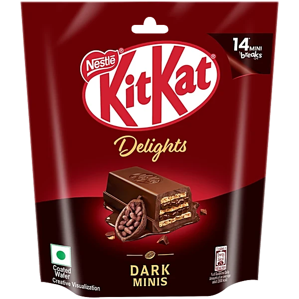 Nestle KitKat Chocolate Delights Dark Minis Pouch 103G