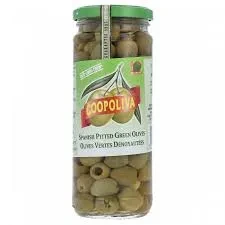 Coopoliva Olives Green Pitted 450G