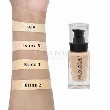 Miss Rose Foundation For All Skin Types Fair 7601-070 30ML