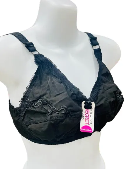 Belleza Bra Brazzer Basic Cross 004 Size 40 Black