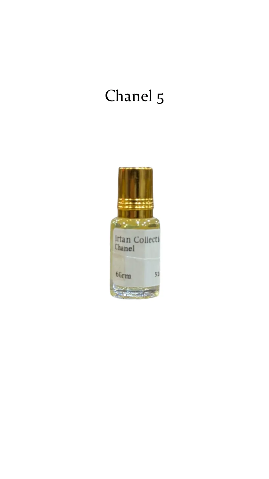 Concentrated Perfume Oil Attar Chanel 5 French Chanel Charabot 6ML