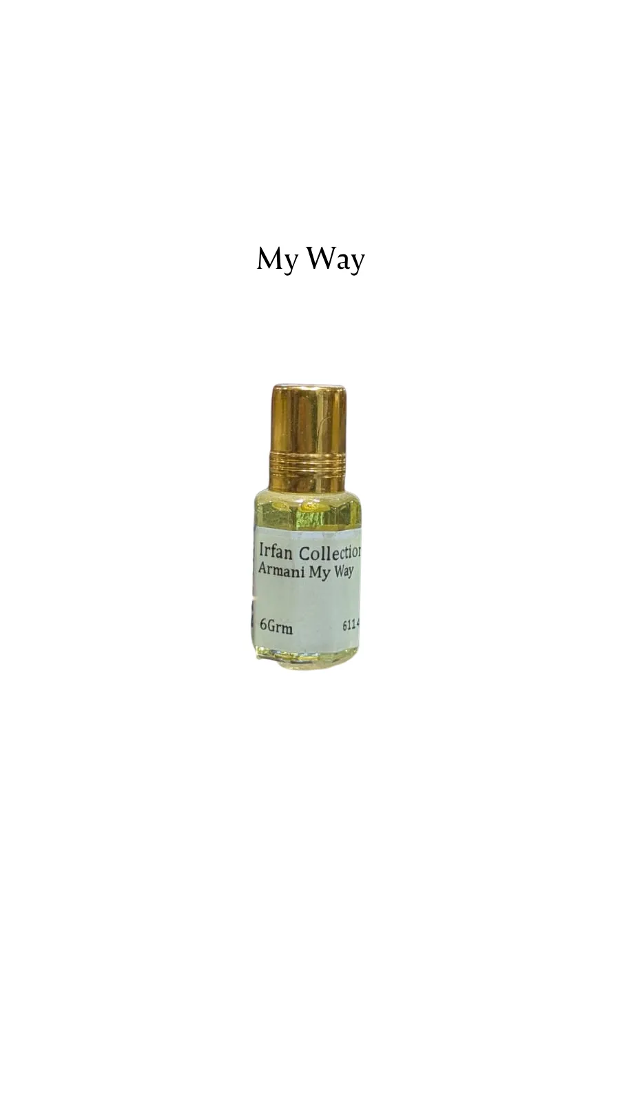 Concentrated Perfume Oil Attar Armani My Way French Giorgio Armani Expressions 6ML