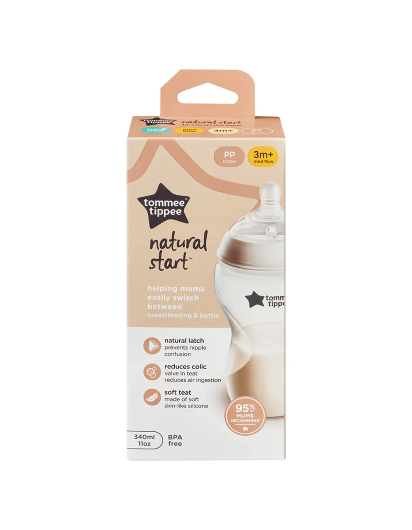 Tommee Tippee Feeder Natural Start 3M+ 340ML