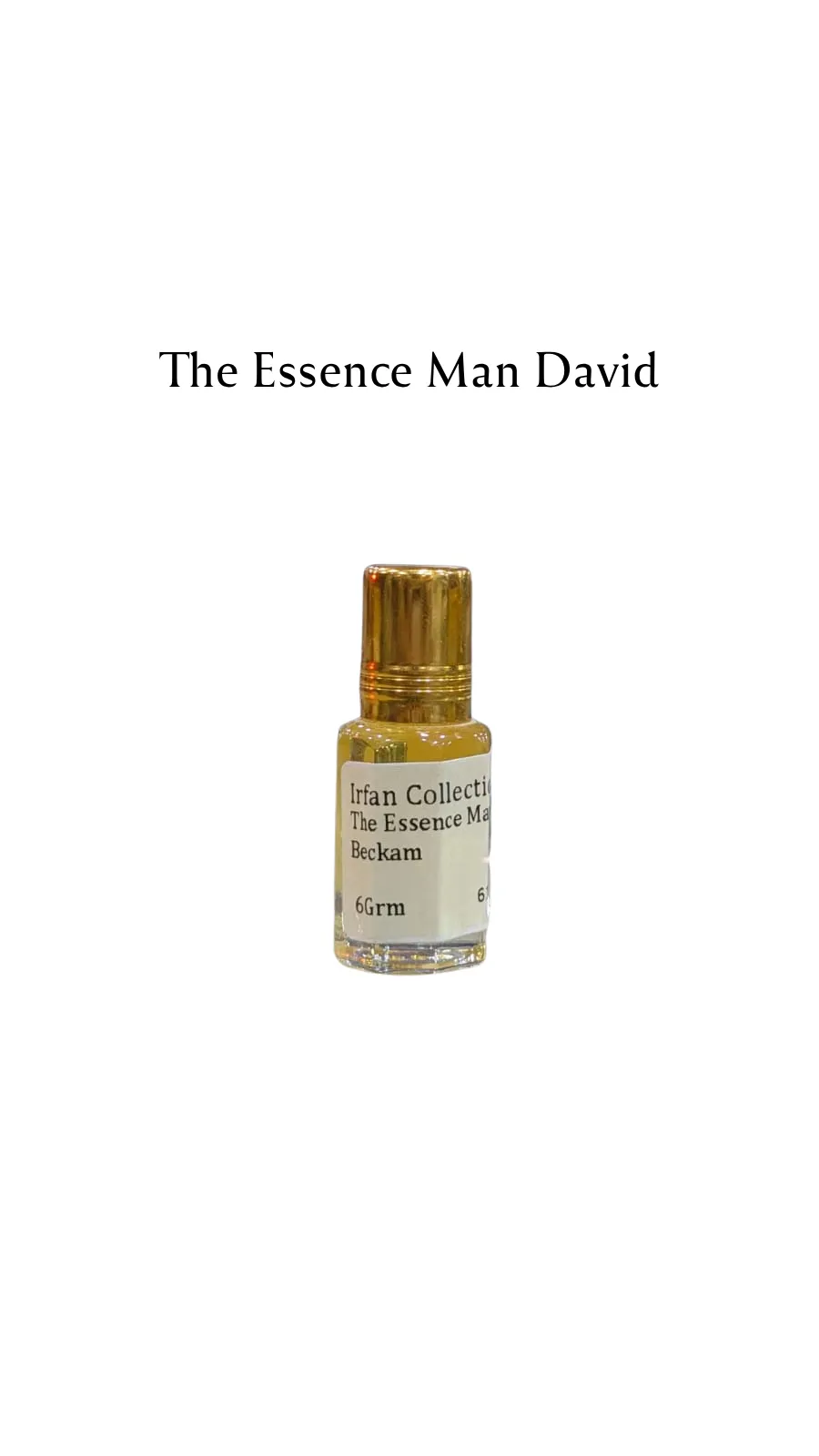Concentrated Perfume Oil Attar The Essence Man David Beckam French David Beckam Expression 6ML
