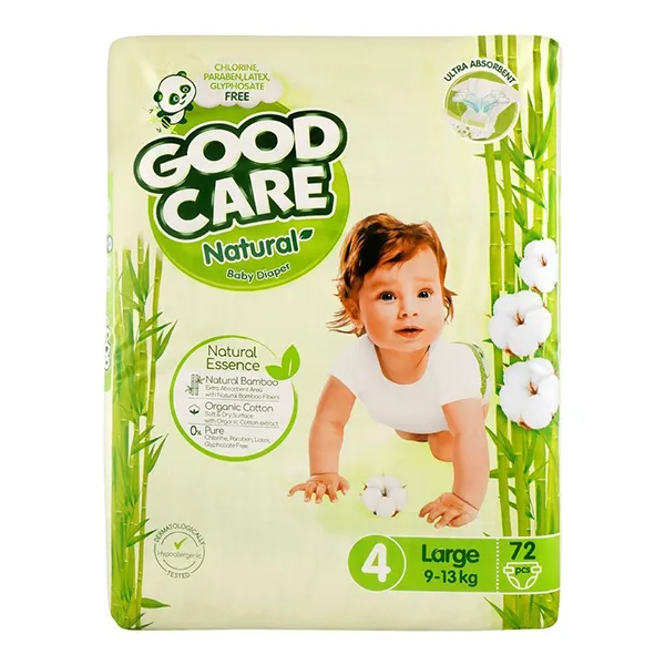 Good Care Diapers 4 Natural 72P