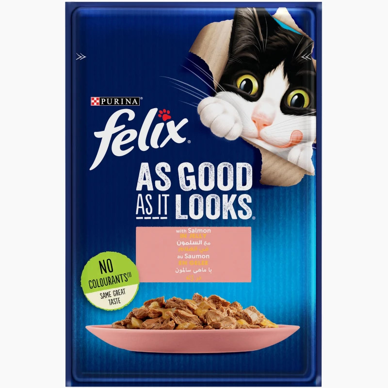 Purina Flex Cat Jelly Salmon 100G