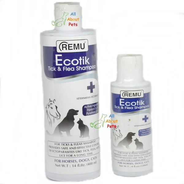 Remu Pets Shampoo Ecotlik Tick And Flea 120ML