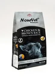 Nourvet Naturals Cat Food Chicken And Brown 1.2KG