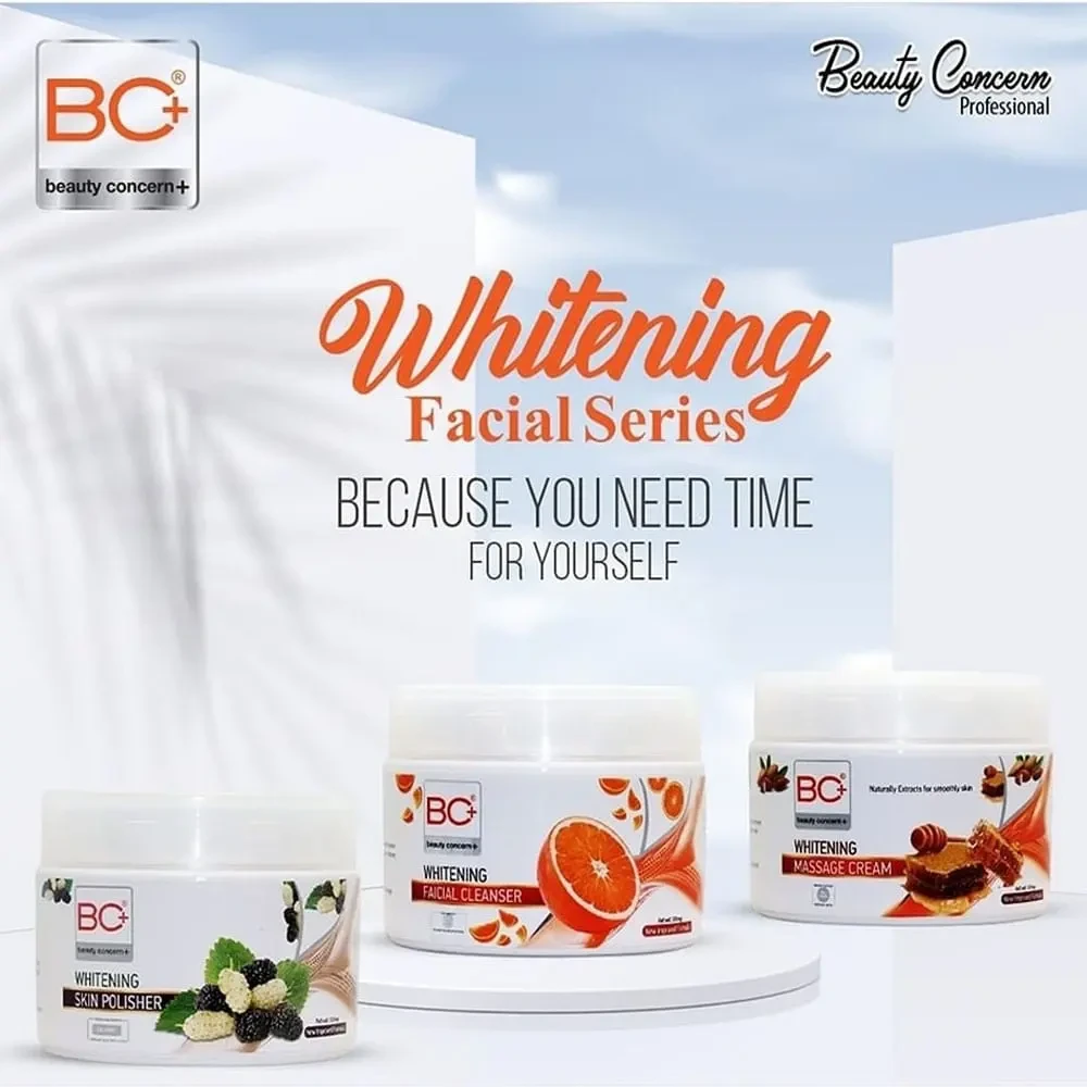 Bc+ Facial Jar Whitening Massage Cream 500G