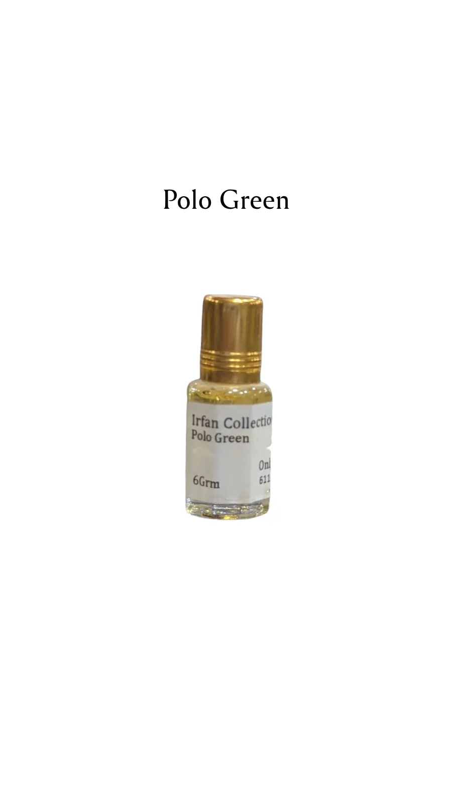 Concentrated Perfume Oil Attar Polo Green French Ralph Lauren Only Fragnance 6ML