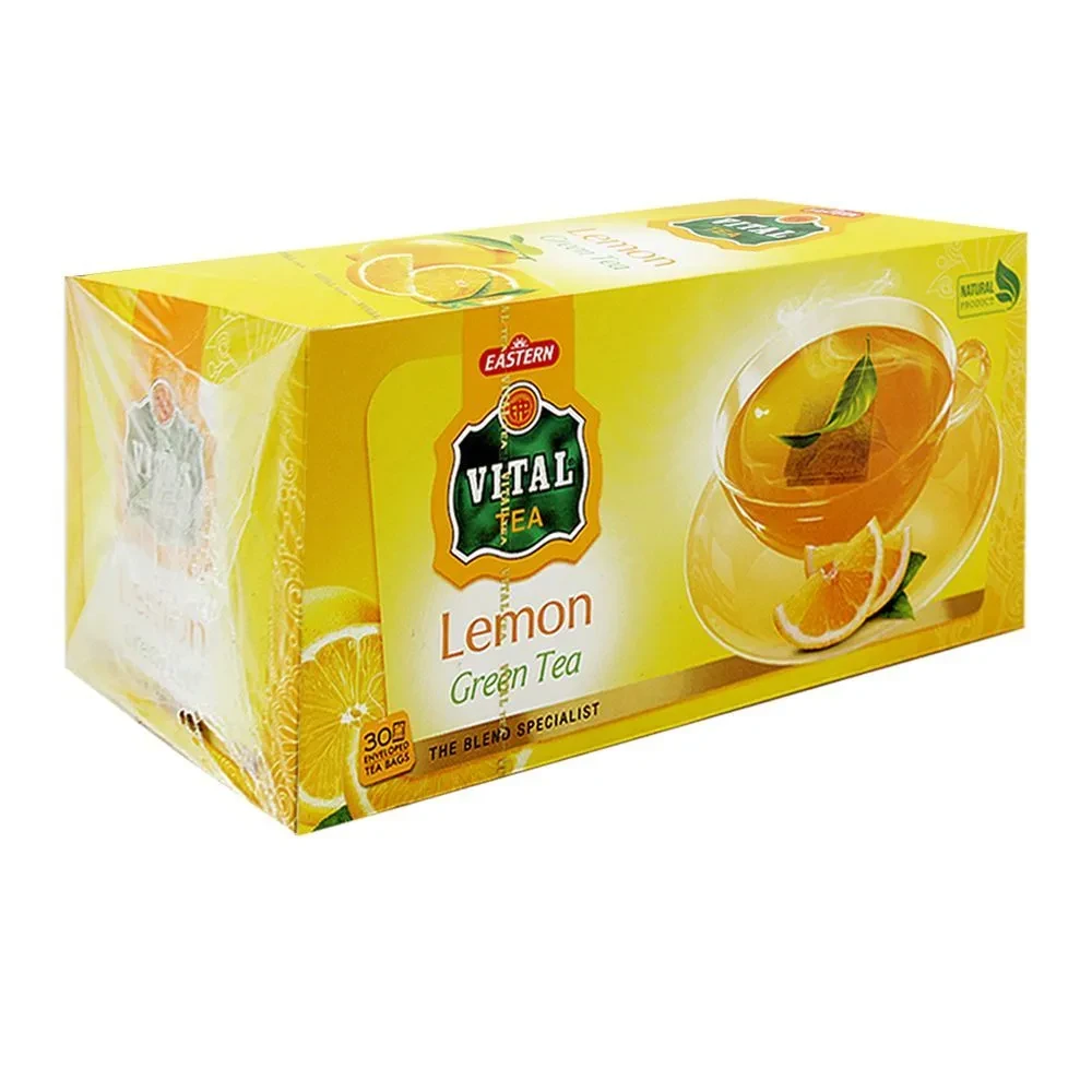 Vital Green Tea Bags Lemon 30Pcs