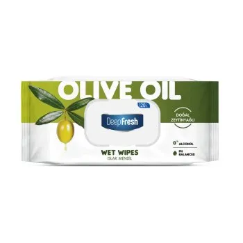 DeepFresh Wet Wipes Olive Oil 120Pcs