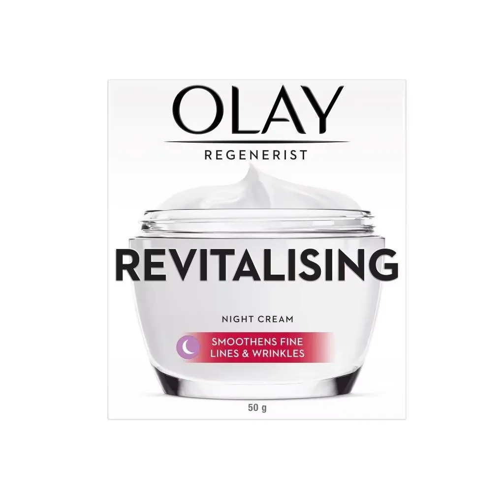Olay Regenerist Cream Revitalising Smoothens Fine Lines And Wrinkles Night 50G