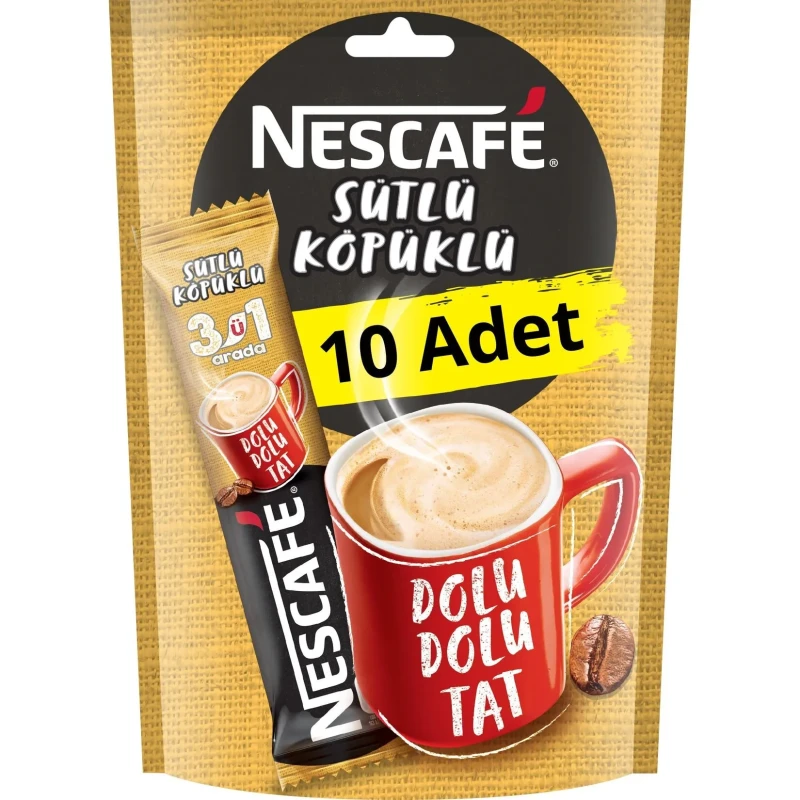 Nescafe Coffee 3 In 1 Sutlu Kopuklu 17.4G
