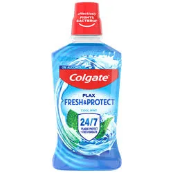 Colgate Mouth Wash Plax Fresh And Protect Cool Mint 500ML