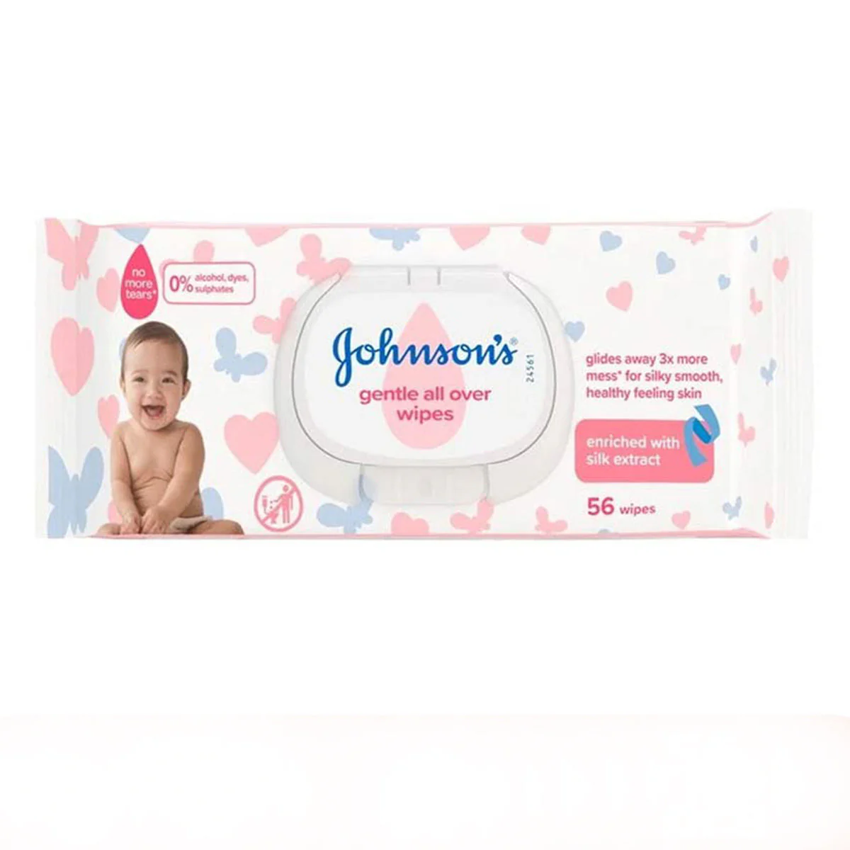 Johnsons Baby Wipes Gentle 56pcs