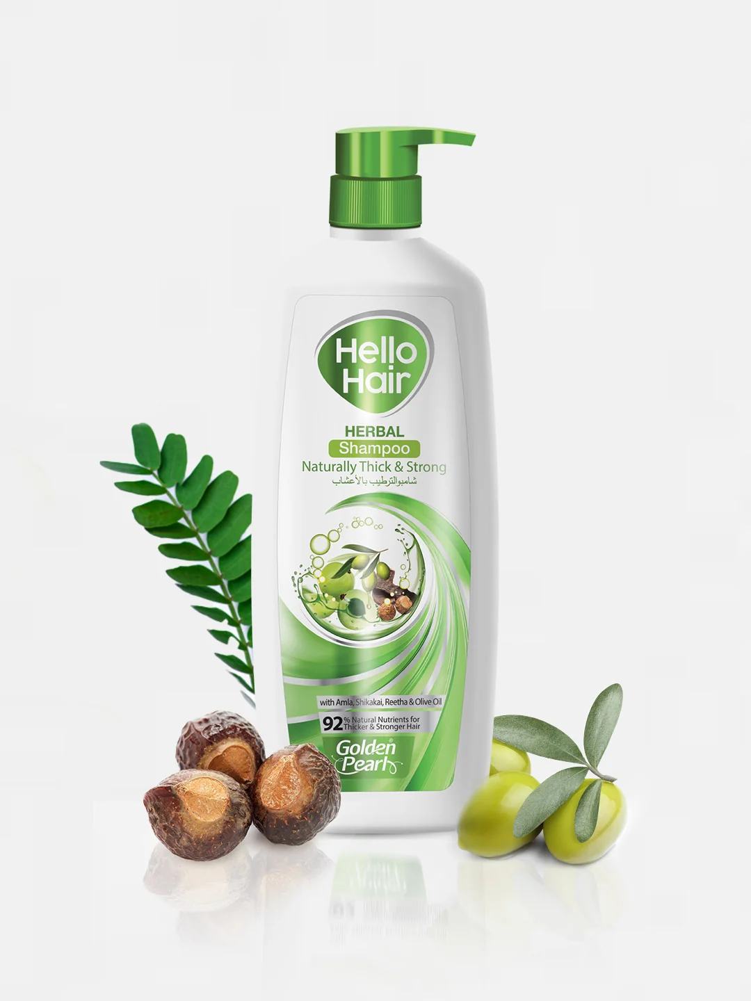 Golden Pearl Shampoo Herbal Naturally Thick And Strong 640ML