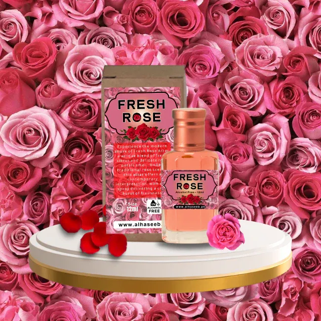 Perfume Oil Fresh Rose French Charabot 6ml