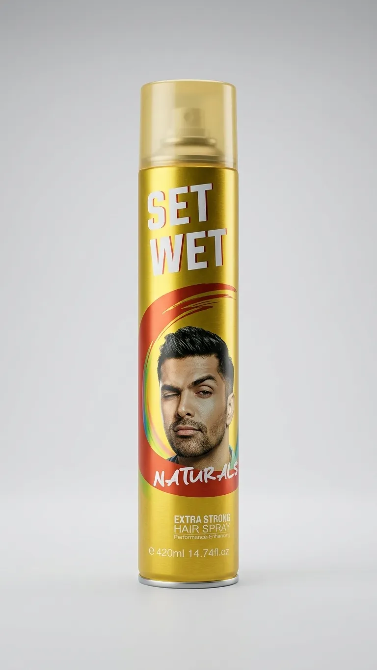 Set Wet Hair Spray Extra Strong Gold 420ML