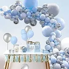 Birthday Celebration Ballon 10pcs Light Blue