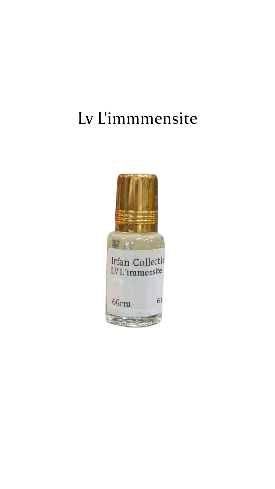 Concentrated Perfume Oil Attar Lv L'immmensite For Men French Louis Vuitton Only-F 6ML