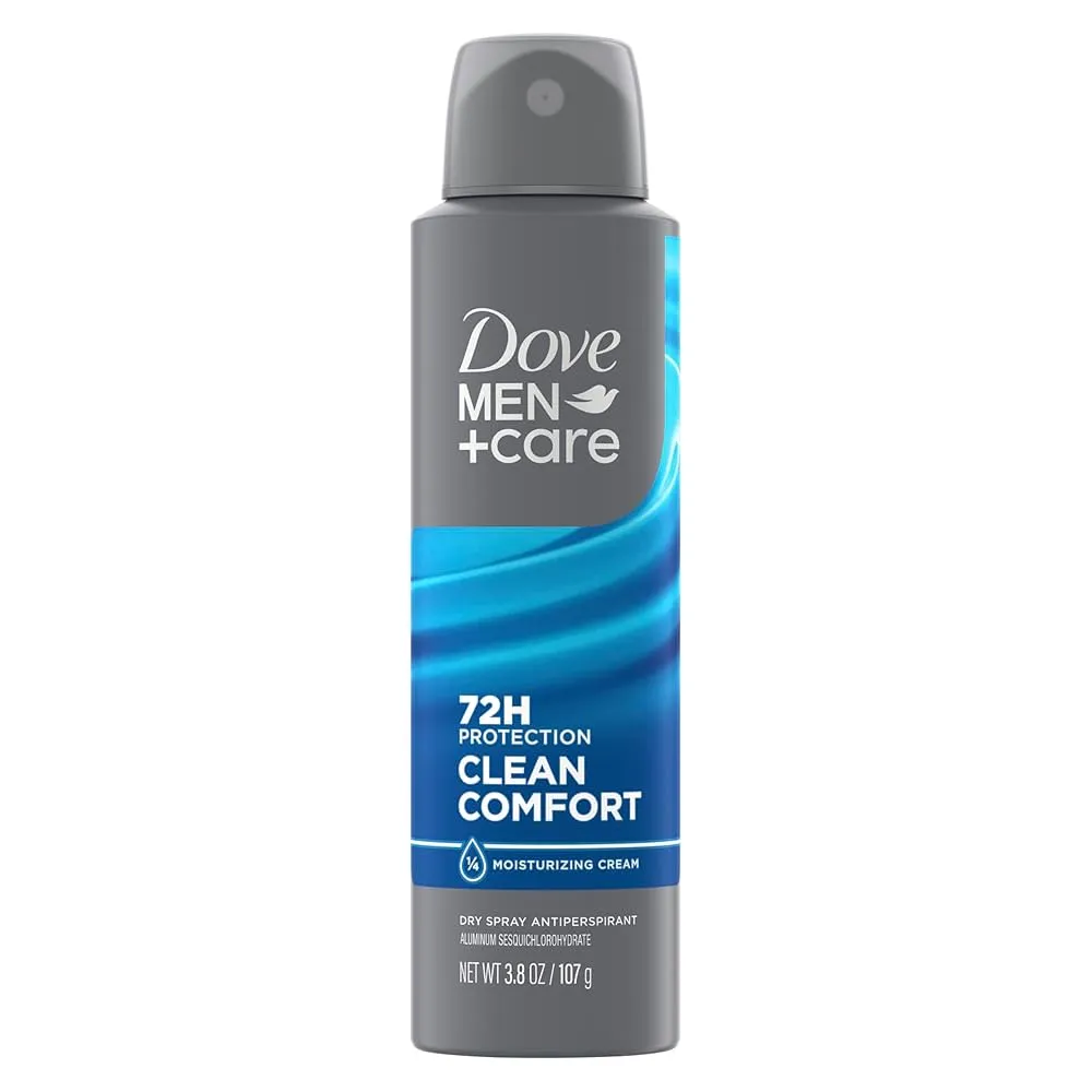 Dove Deodorant Body Spray Men Care Clean 72Hrs USA 107G
