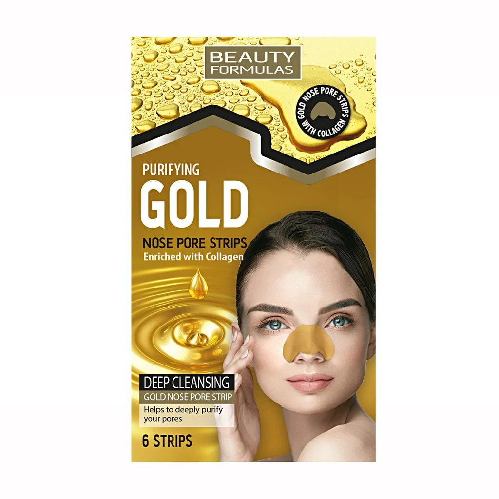 Beauty Formula Nose Strips Gold 6P