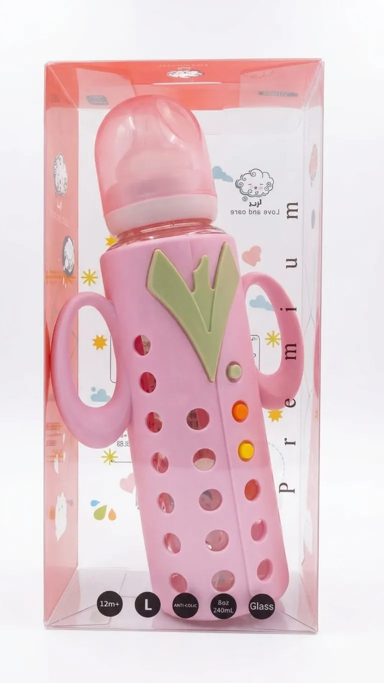 4 es Feeder Glass Handle 240ML