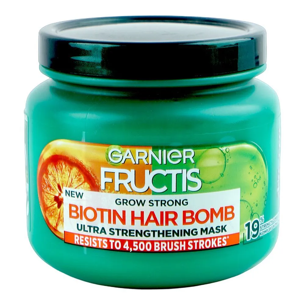 Garnier Hair Mask Fructis Grow Strong Biotin Ultra Strengthening 320ML