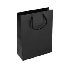 Gift Bag Gatha Paper Black Extra Large