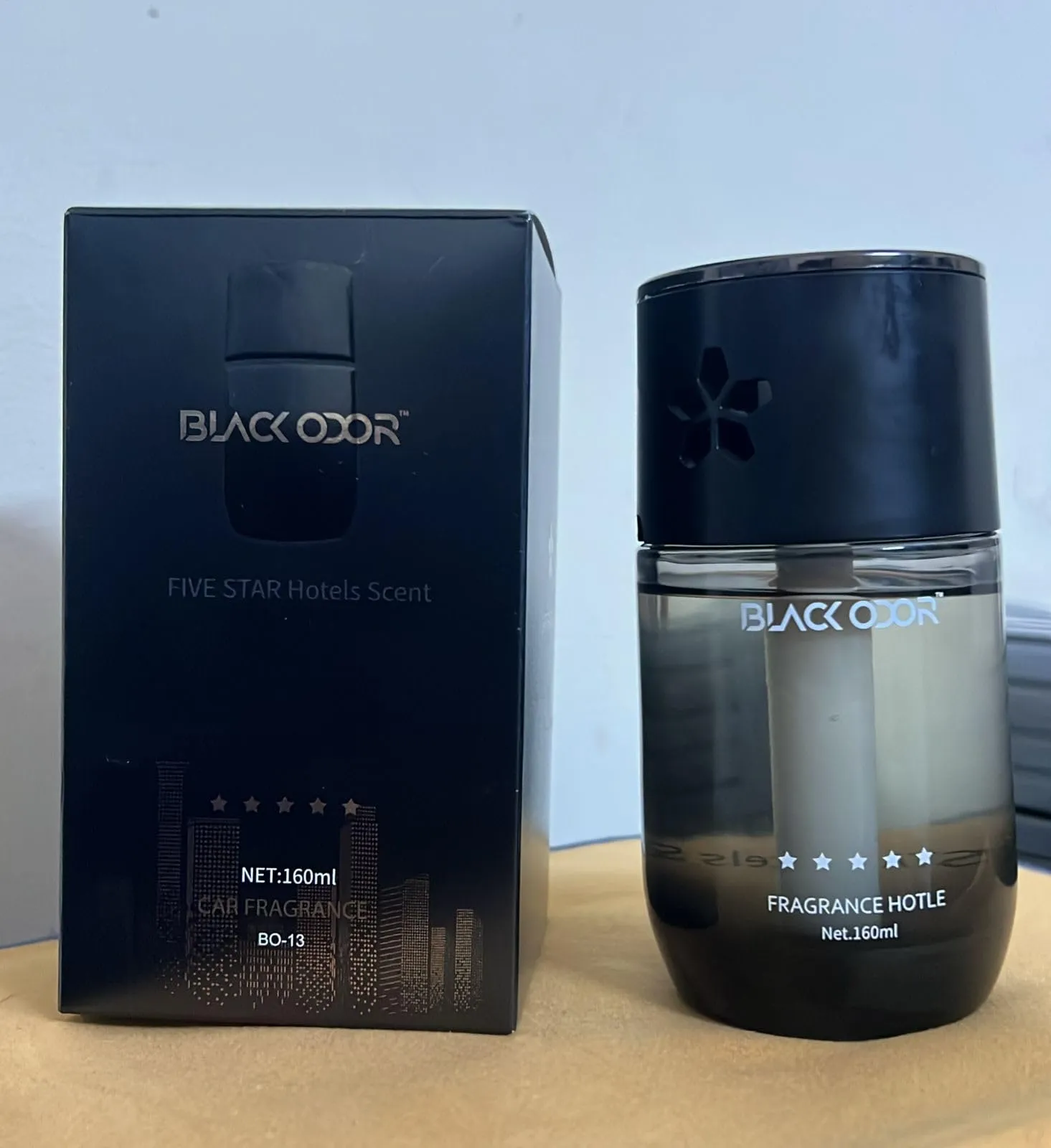 Black Odor Car Fragrance Five Star Hotel 160ML BO-13