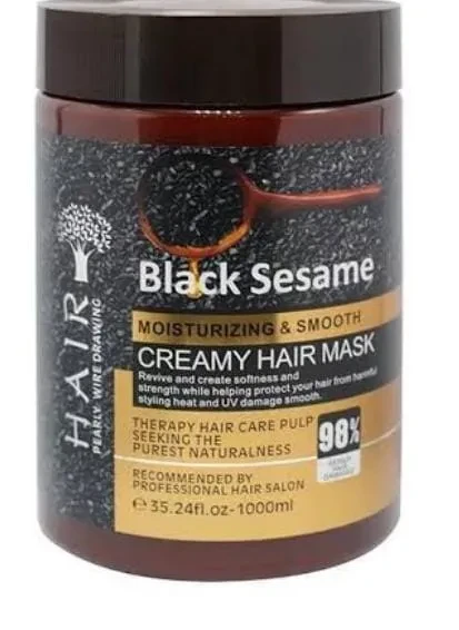 Keratin Hair Mask Black Sesame Moisturizing And Smooth 1L