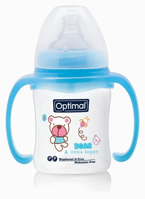 Pp Feeder Wide Neck Coloured Handle 180ML