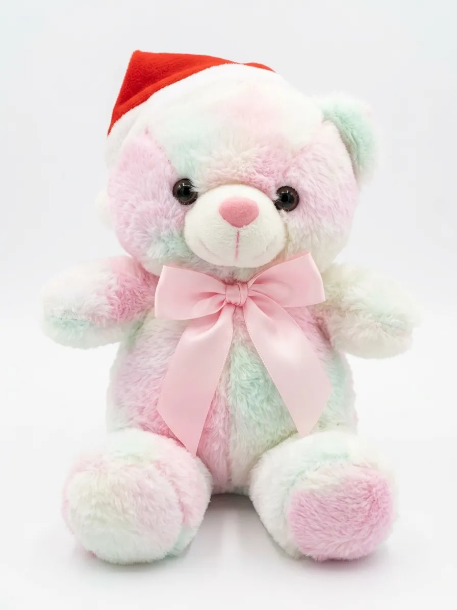 Teddy Baby Pink With Ribbon Small