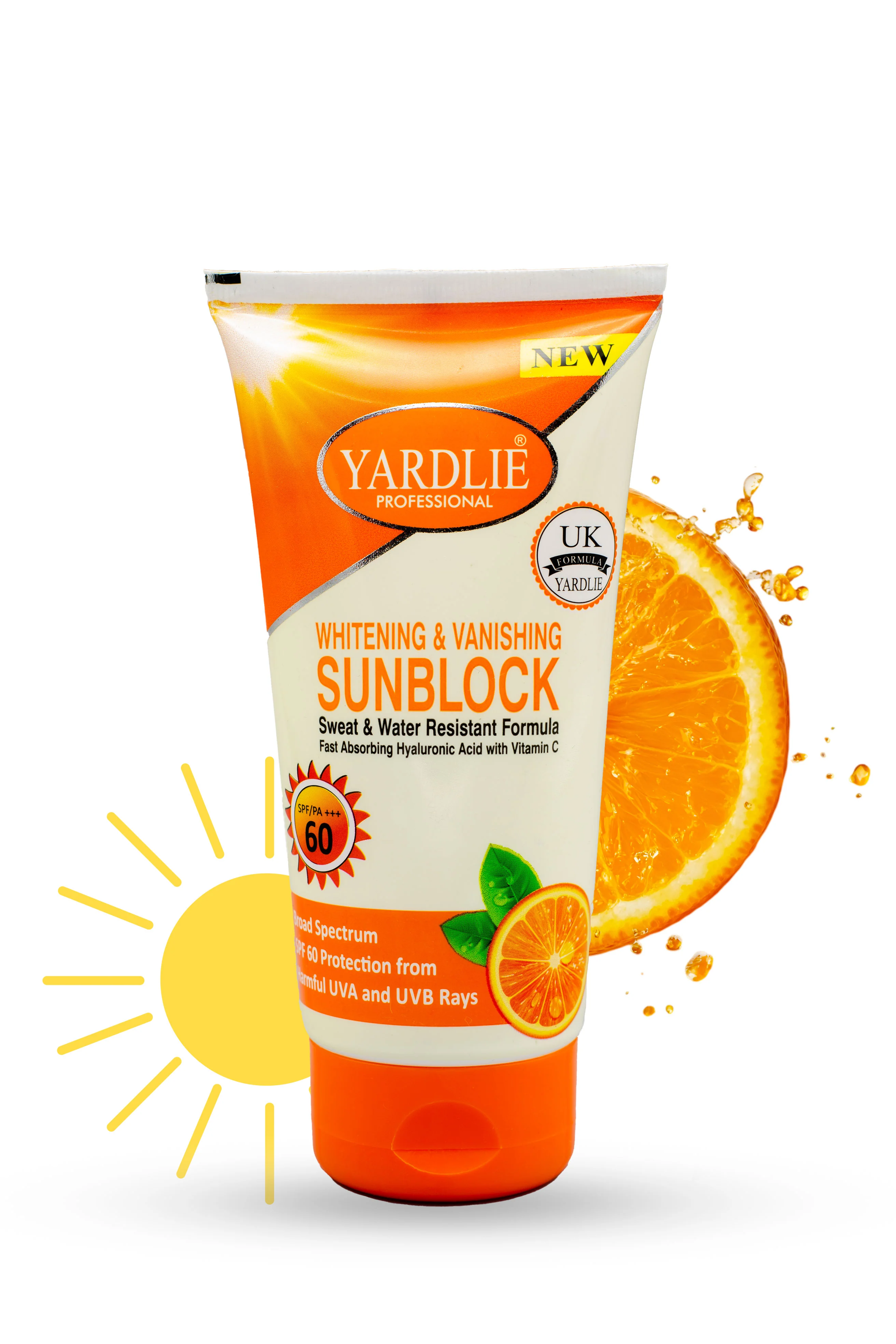 Yardlie Sunblock SPF60 Whitening And Vanishing 120ML