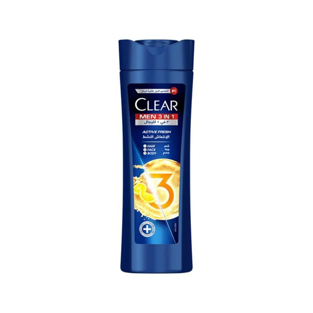 Clear Shampoo Men 3 In1 Active Fresh 400ML