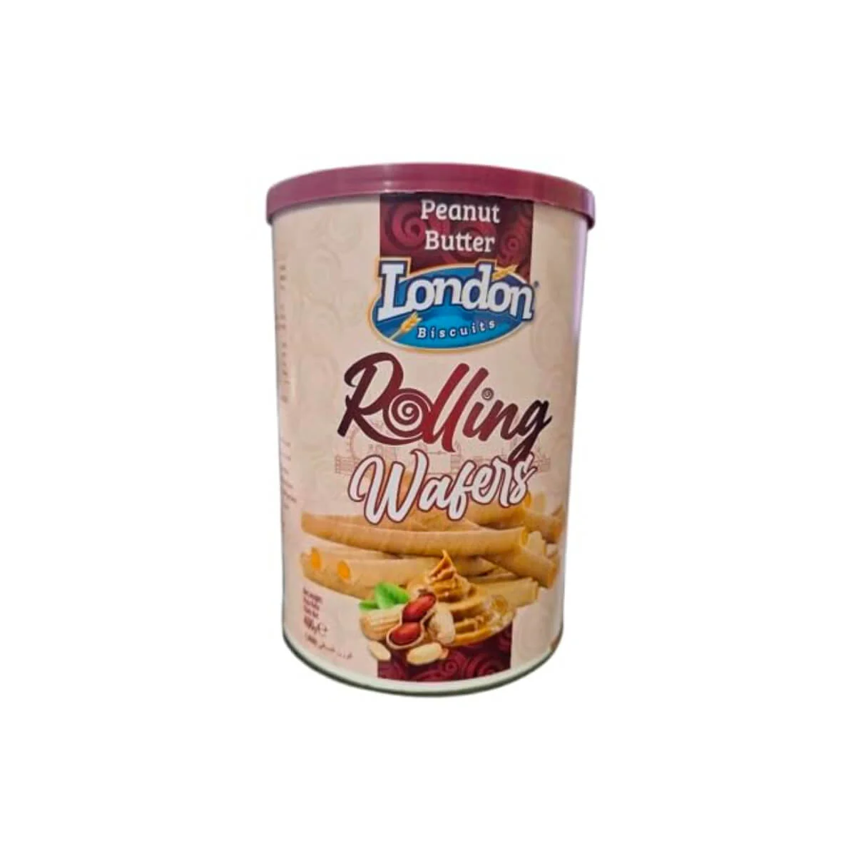 London Biscuits Wafer Rolls Peanut Buter 400G