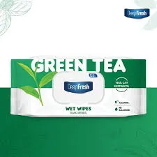 Deep Fresh Wipes Green Tea Extract 120P