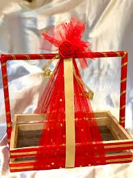 Gift Basket Wooden Handle Large
