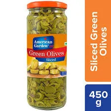 American Garden Olives Green Sliced 450G