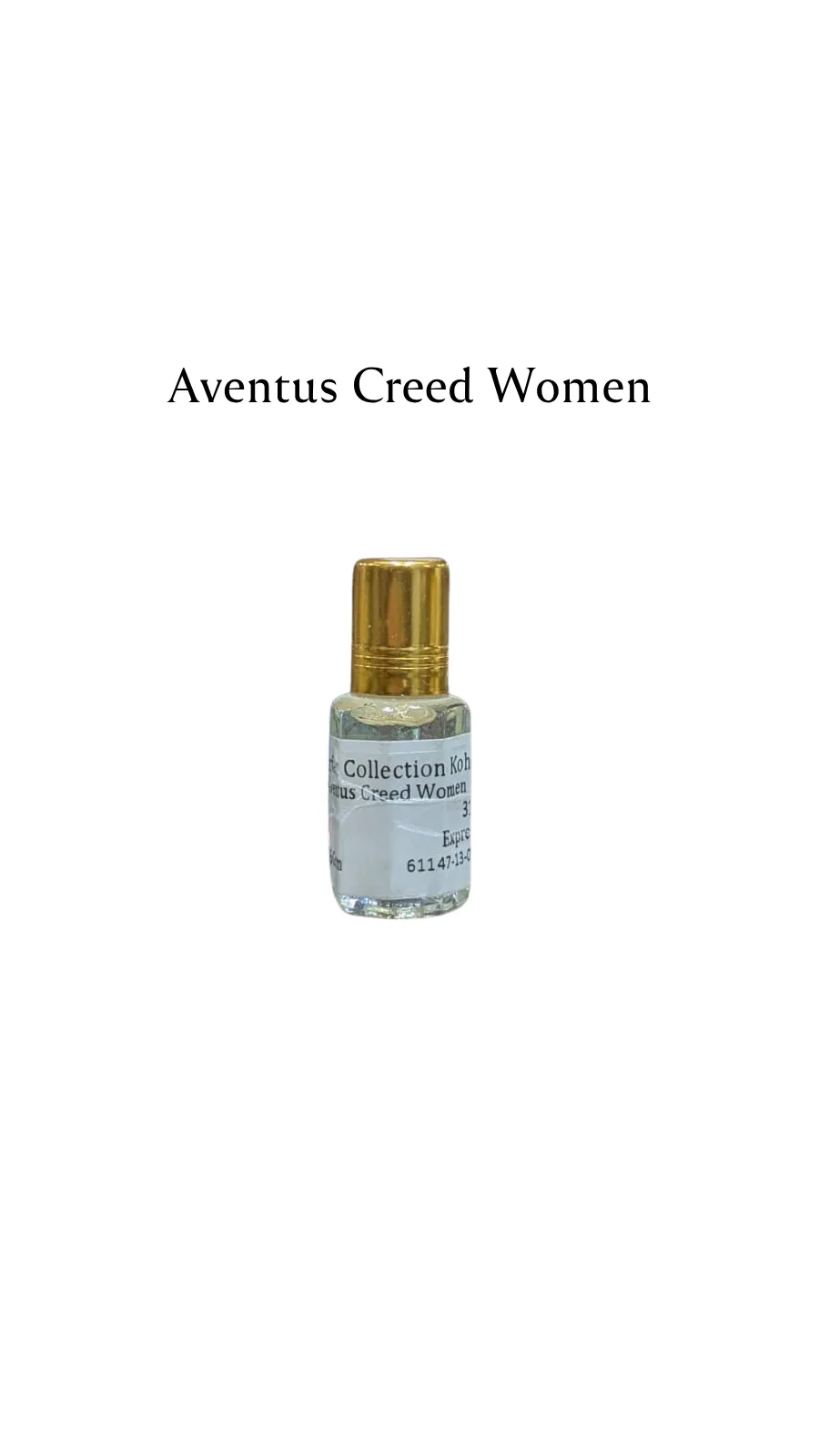 Concentrated Perfume Oil Attar Aventus Creed Women Frenchcreed Expressions 6ML