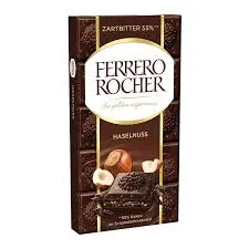Ferrero Rocher Chocolate Hazelnut 55% 90G