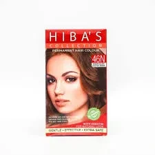 Hibas Collection Hair Colour Kit Medium Golden Chsestnut Brown 46N