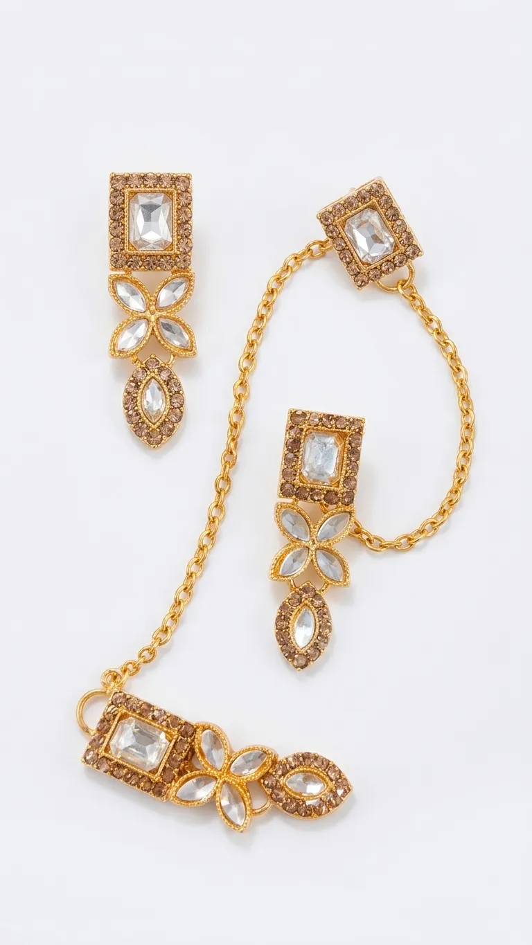 Jewellery New Ear Rings With Necklace