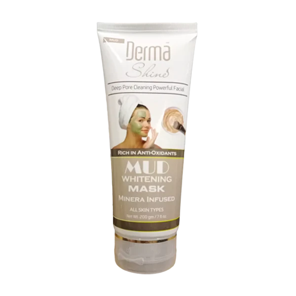 Derma Shine Facial Tube Mud Whitening Mask 200G