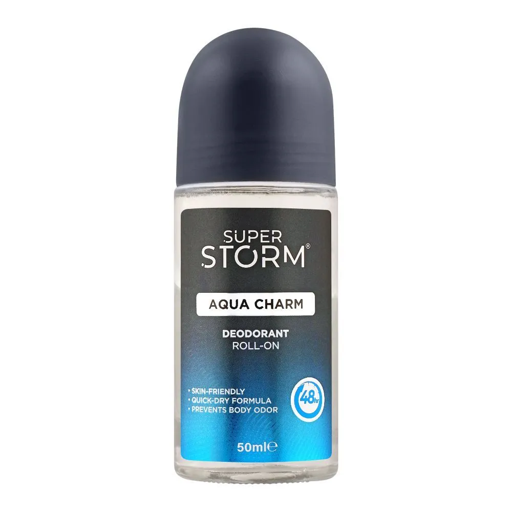 Super Storm Deodorant Roll On Aqua Charm 50ML