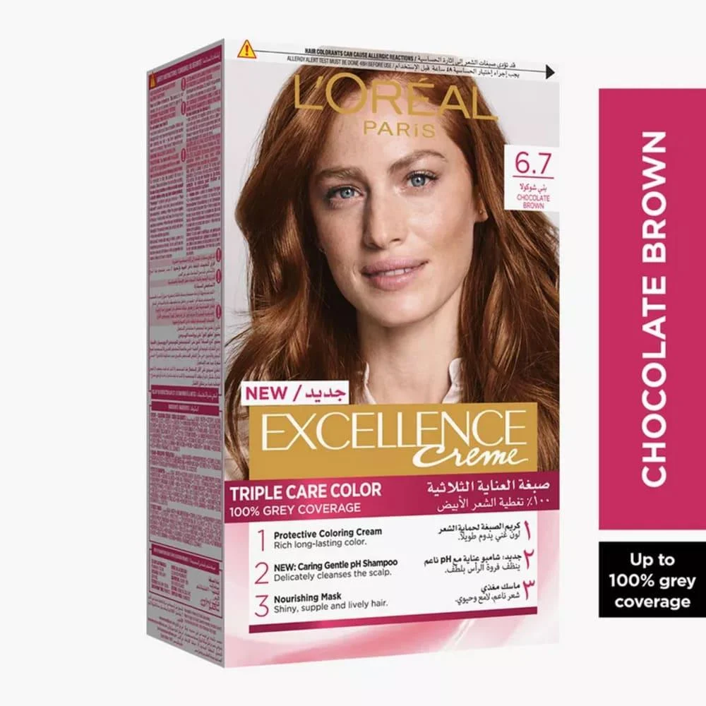 Loreal Excellence Hair Color 6.7 Chocolate Brown