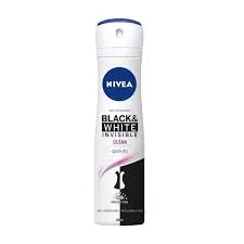 Nivea Deodorant Body Spray Black And White Clear 200ML